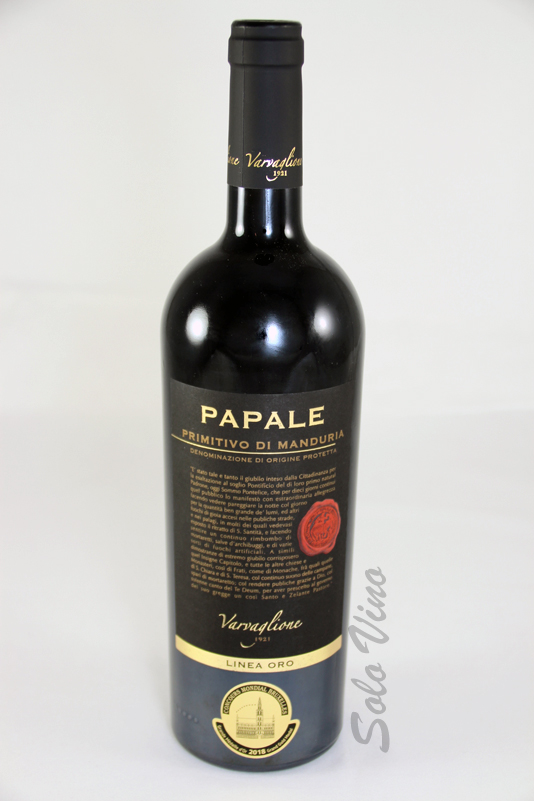 RW69752 Primitivo di Manduria Papale Linea Oro 2017